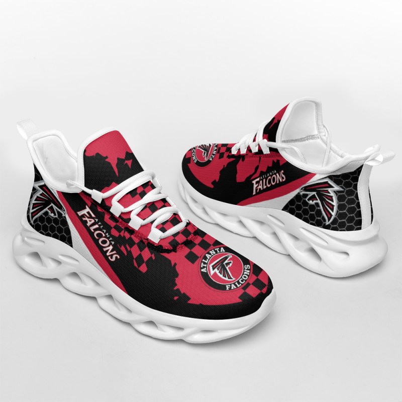 Atlanta Falcons Yezy Running Sneakers Back View