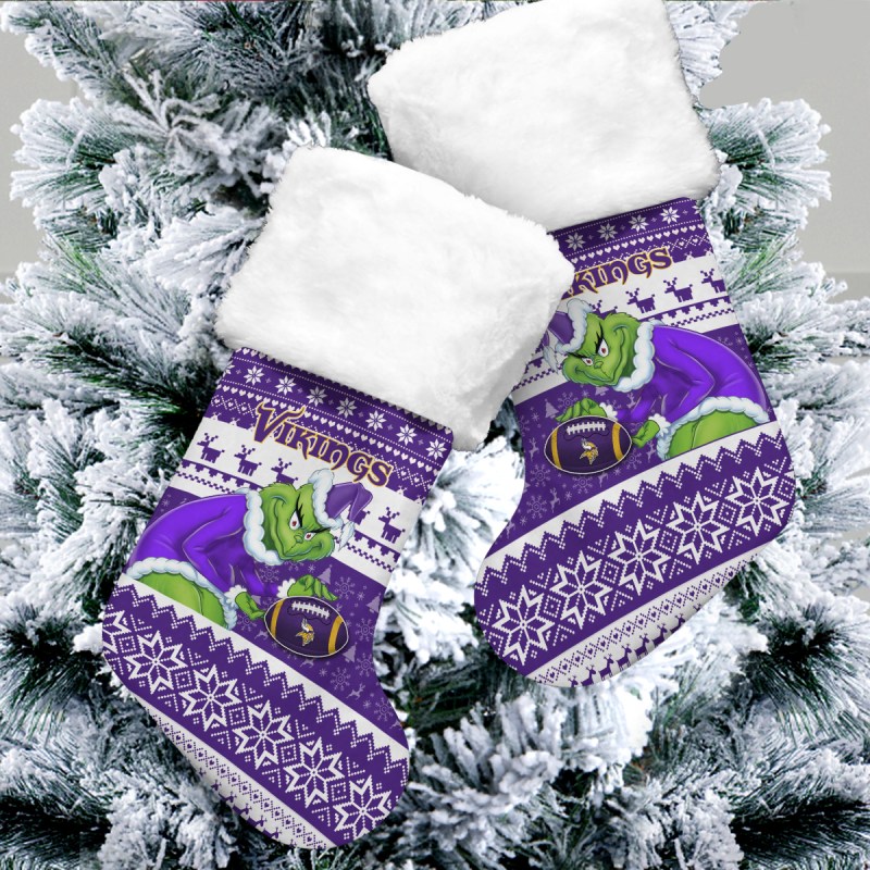 Minnesota Vikings Christmas Socks - Image 3