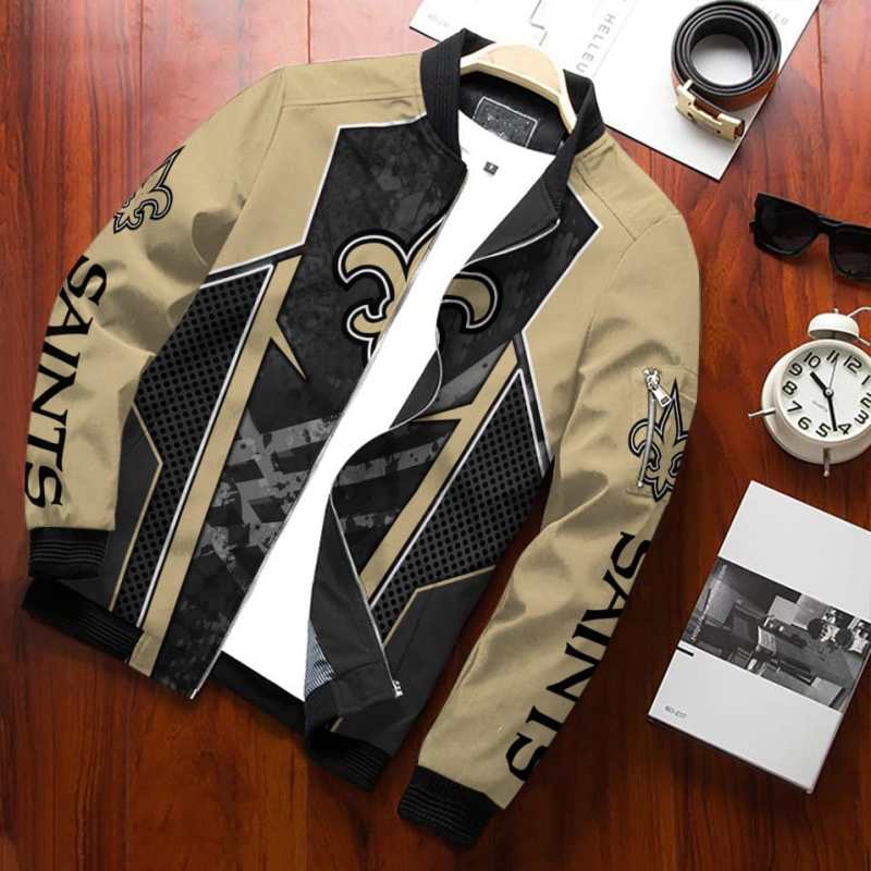 New Orleans Saints Bomber Jacket Front