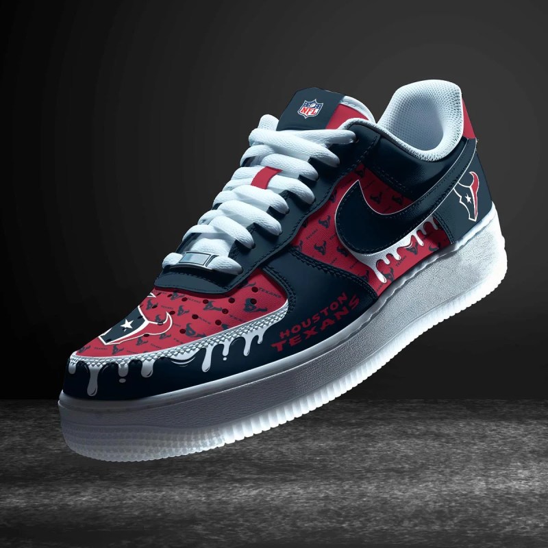 Houston Texans New Personalized AF1-1 Sneakers