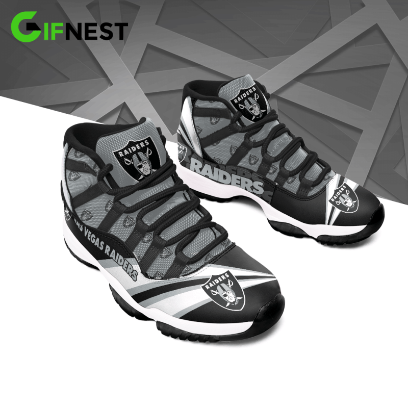 Las Vegas Raiders AJD11 Sneakers 166 Back View