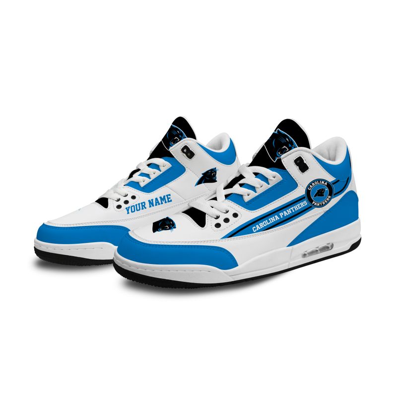 Carolina Panthers JD03 Genuine Leather Shoes - Image 2
