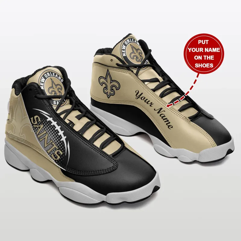 New Orleans Saints Personalized Air JD13 Sneakers
