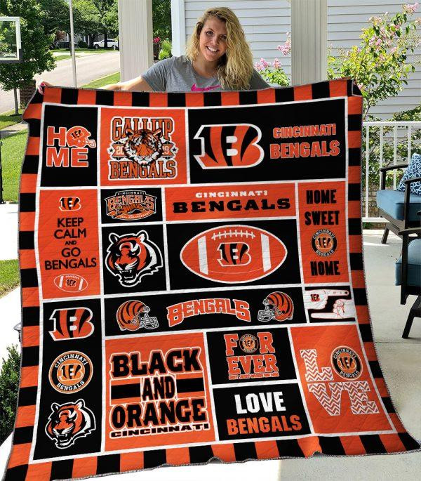 Cincinnati Bengals Premium Quilt Size Chart