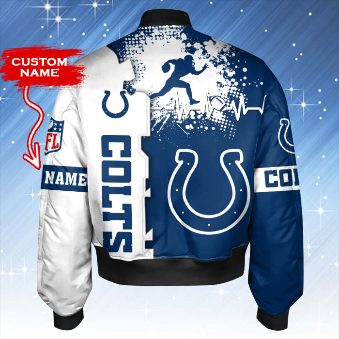 Indianapolis Colts Bomber Jacket Back View