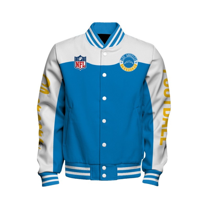 Los Angeles Chargers Varsity Jacket Detail