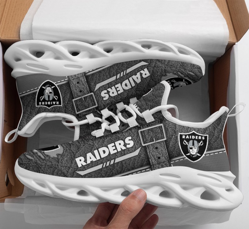Las Vegas Raiders Yezy Running Sneakers BB73 - Back View