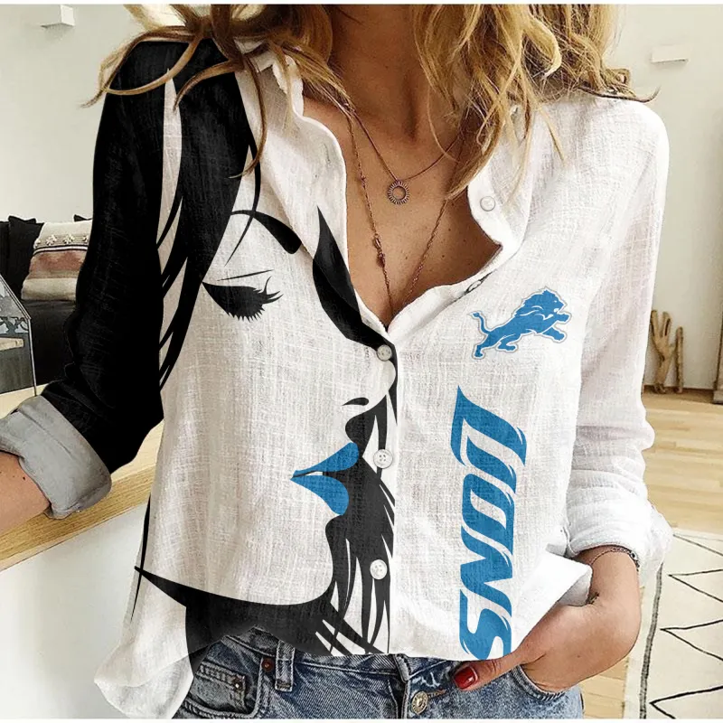 Detroit Lions Woman Shirt Image 3
