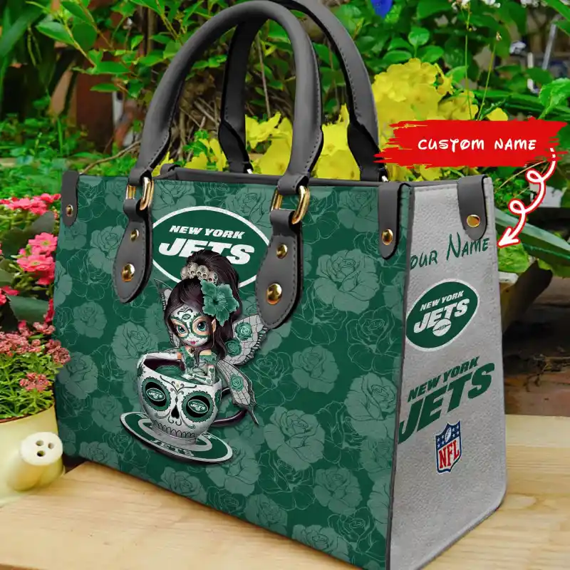 Mockup of New York Jets Hand Bag