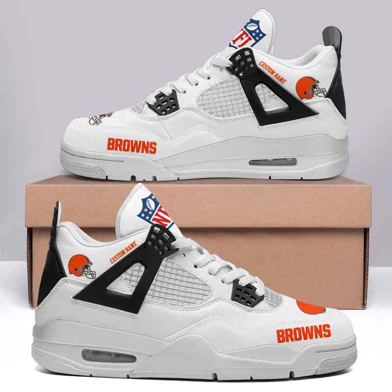 Cleveland Browns AJ4 Sneaker Design