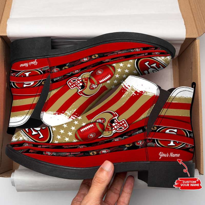 San Francisco 49ers Personalized Comfort & Fashion Short Boots