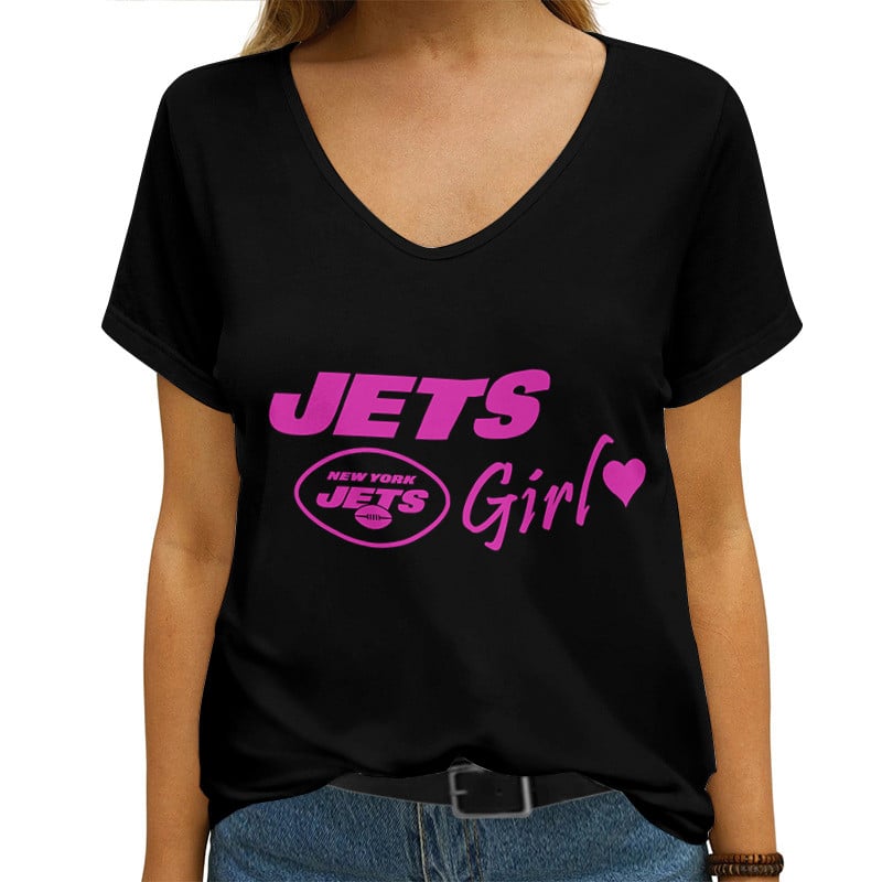 New York Jets V-neck Women's T-shirt