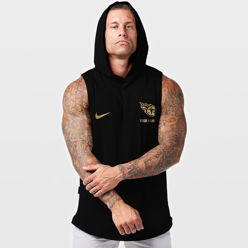 Tennessee Titans Men's Workout Hooded Tank Top