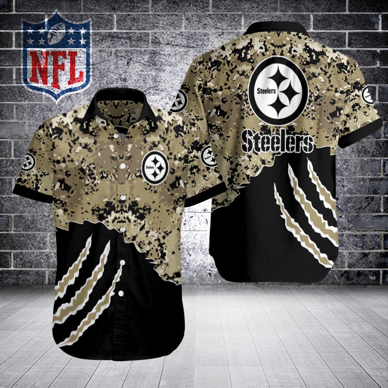 Sizing Chart for Pittsburgh Steelers Button Shirt BB503