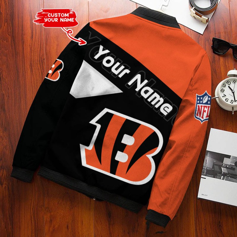 Cincinnati Bengals Personalized Bomber Jacket Lifestyle