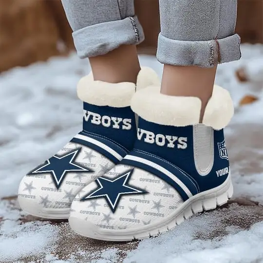 Dallas Cowboys Winter Boots Side View