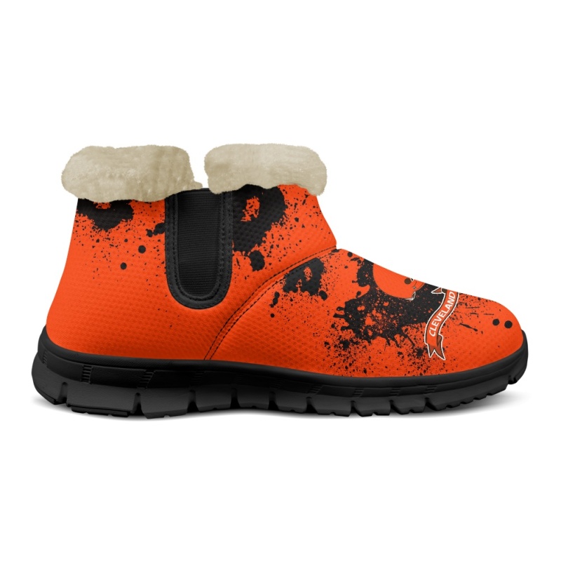 Cleveland Browns Comfy Winter Snow Boots Image 5