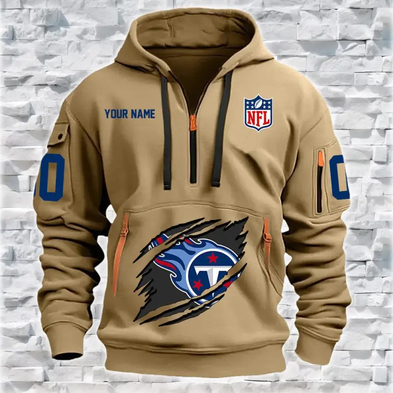 Tennessee Titans Quarter Zip Hoodie