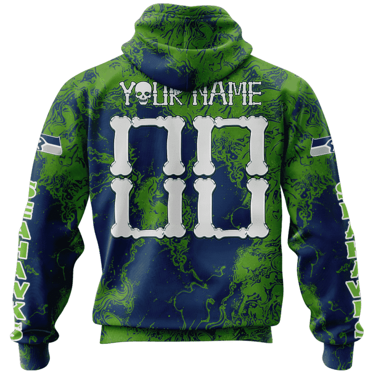 Seattle Seahawks Team Colors Ugly Christmas Sweater
