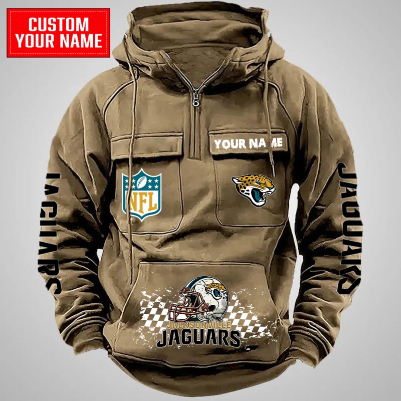 Jacksonville Jaguars Khaki Hoodie