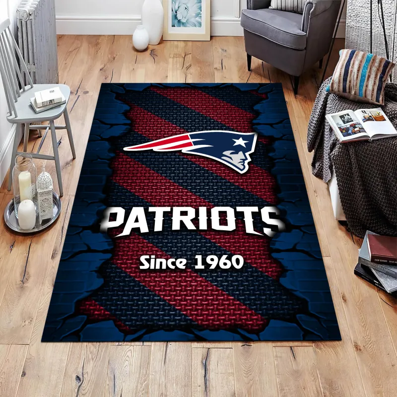 New England Patriots Living Room Rug