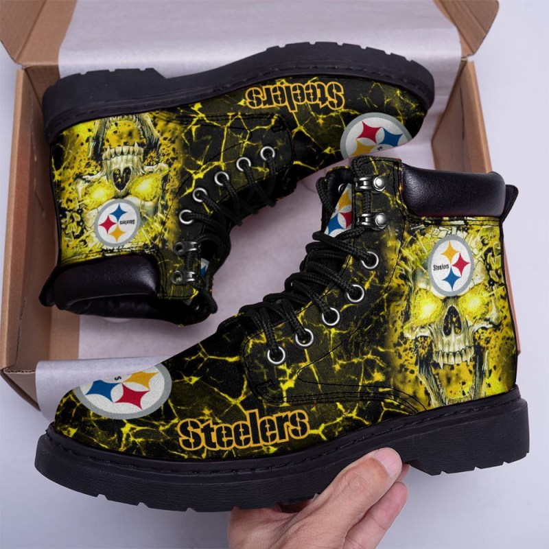 Pittsburgh Steelers TBLCL Boots 86 - Back View