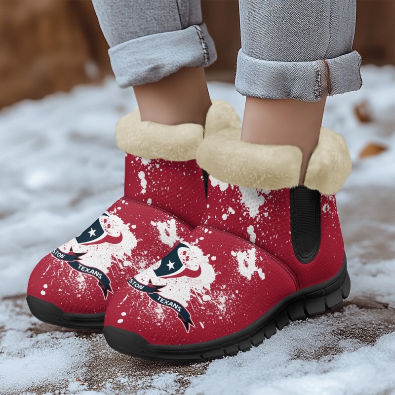 Houston Texans Comfy Winter Snow Boots Image 3