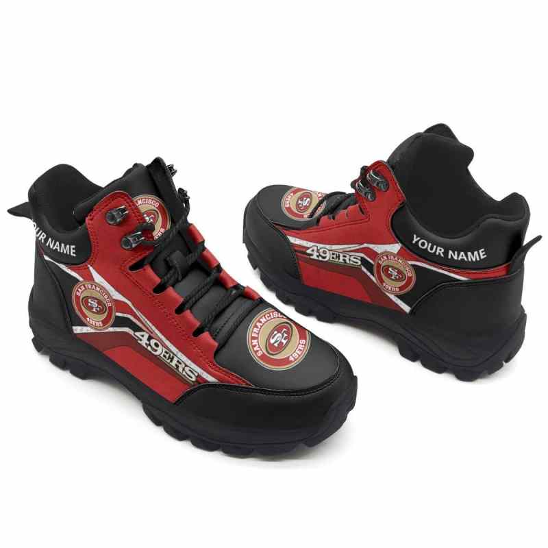 Personalized Hiking Shoes for San Francisco 49ers Fans