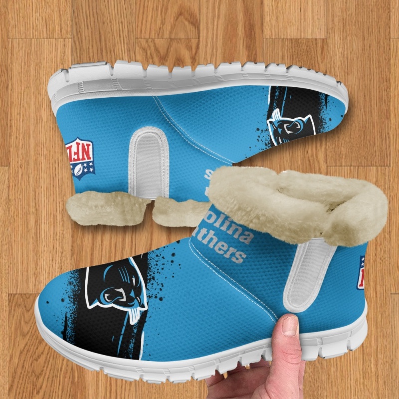 Carolina Panthers Comfy Winter Snow Boots Image 9