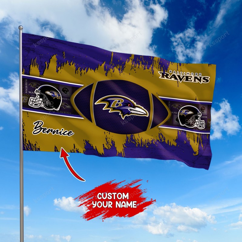Baltimore Ravens Personalized Flag