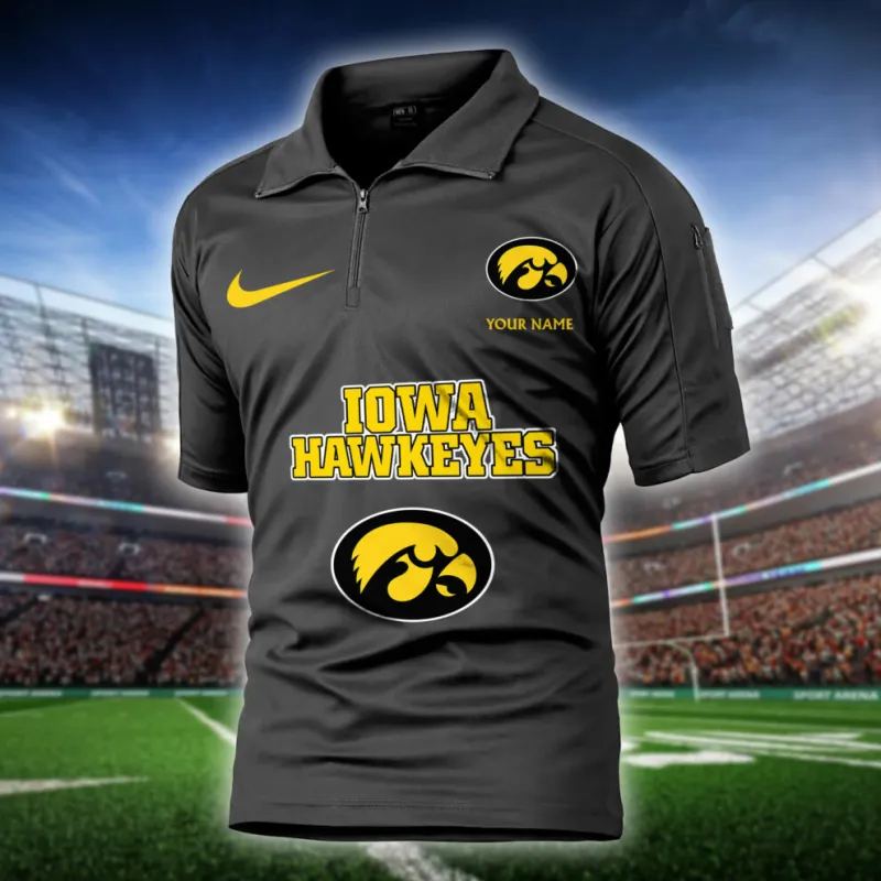 Iowa Hawkeyes Army Polo Shirt