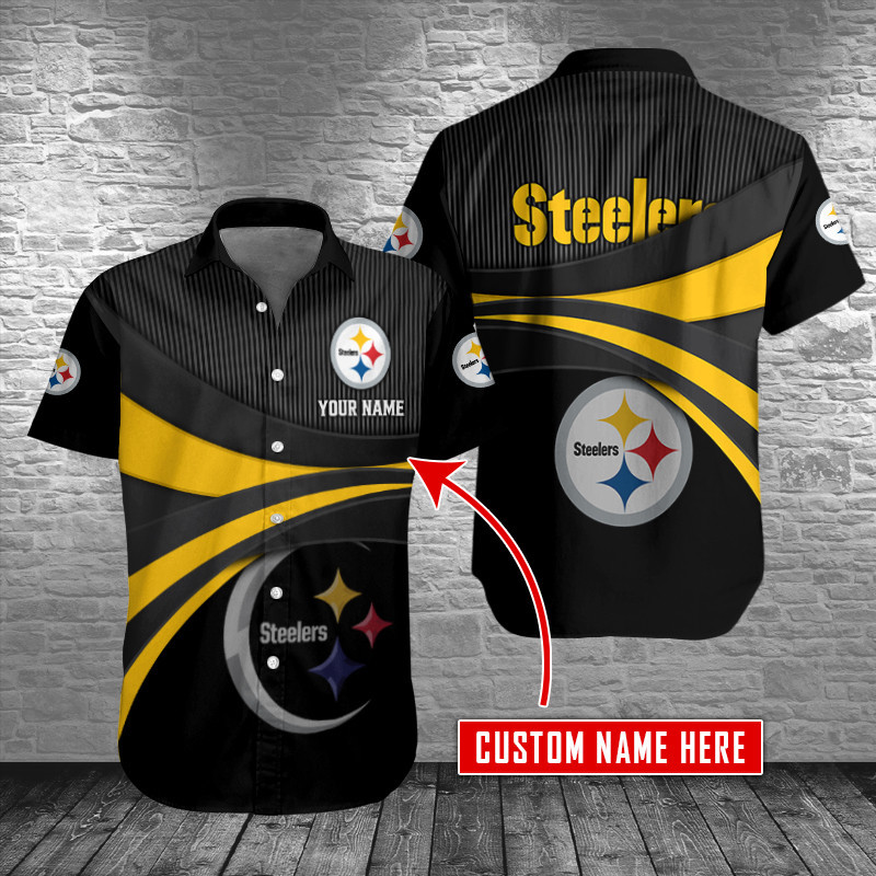 Pittsburgh Steelers Personalized Button Shirts Sizing Chart