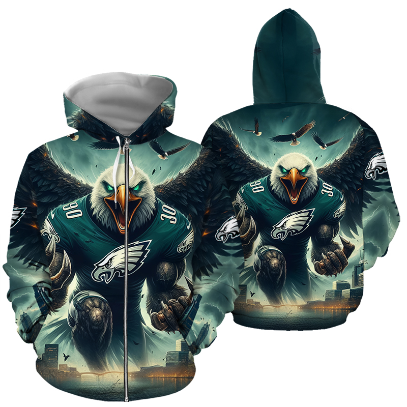 Philadelphia Eagles Hoodie - Back View