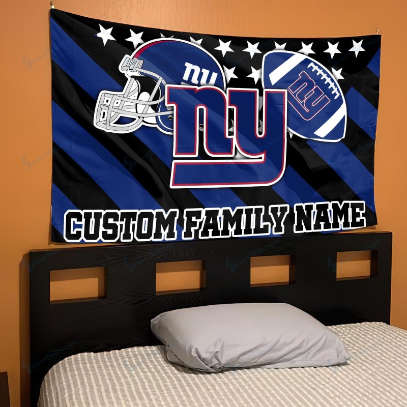 New York Giants Personalized Flag - Alternate View