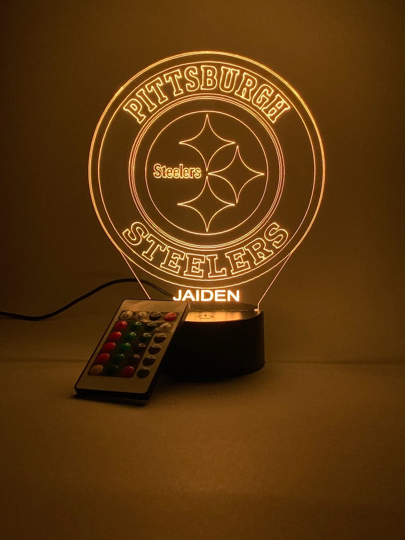 Pittsburgh Steelers Personalized 3D Lamp For Sport Fans AZ3DLA027