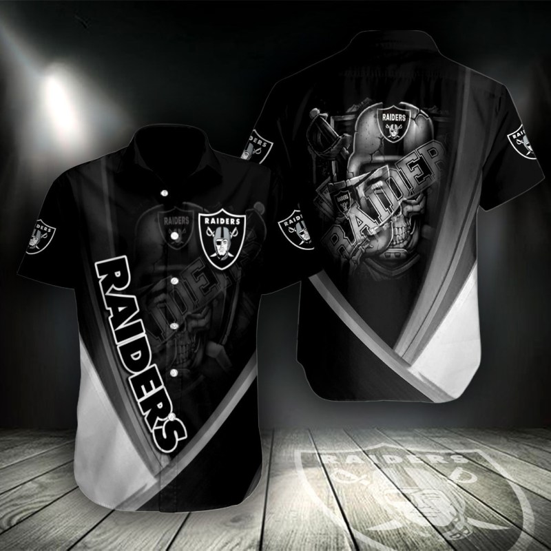 Sizing Chart for Las Vegas Raiders Button Shirt