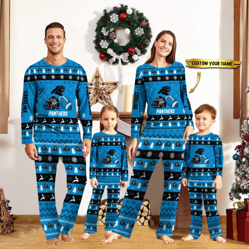Carolina Panthers Personalized Pajamas Set Image 1