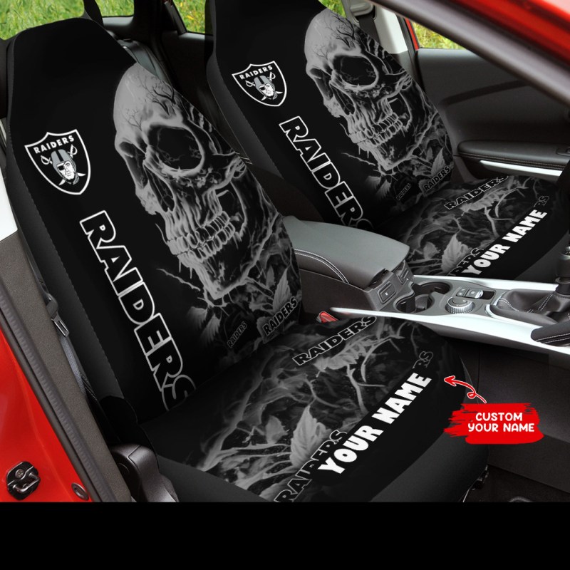 Las Vegas Raiders Personalized Car Seat Covers