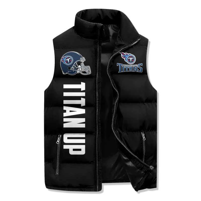Tennessee Titans Premium Sleeveless Puffer Jacket