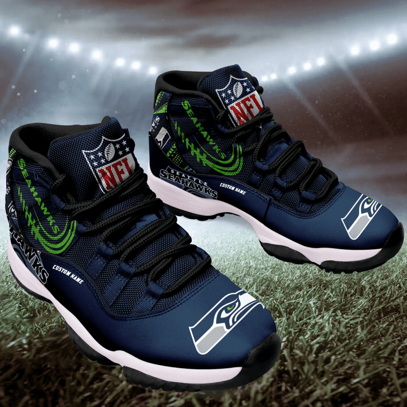Seattle Seahawks AJD11 Sneakers Design