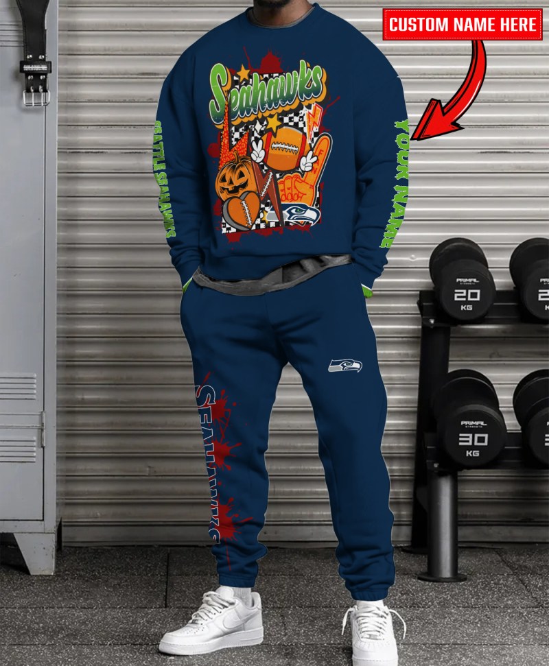 Seattle Seahawks Sweatshirt and Sweatpants Set