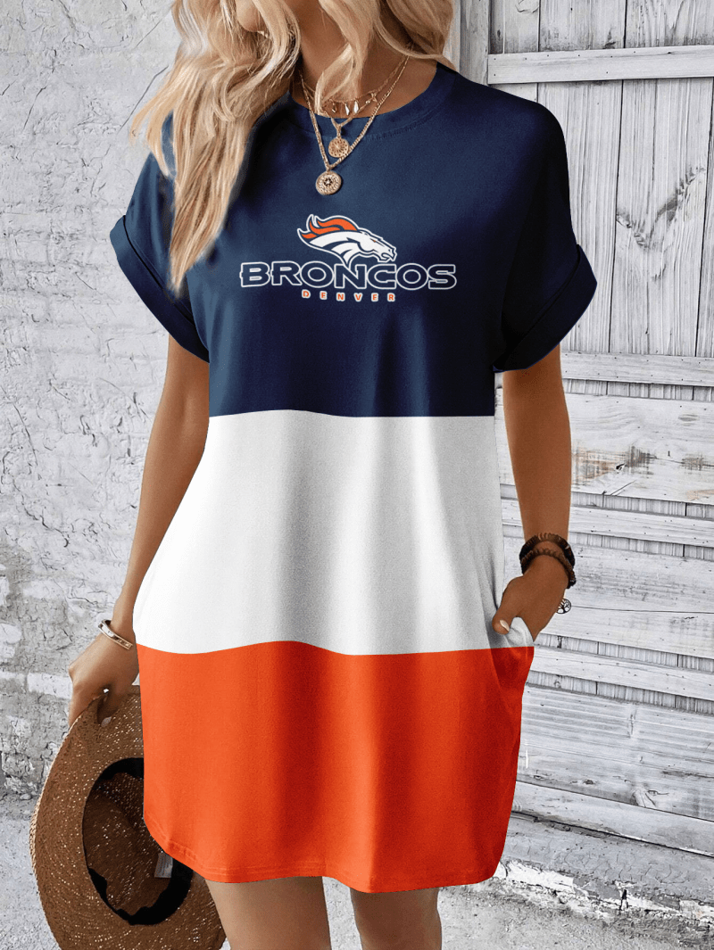 Denver Broncos Hidden Pocket Dress