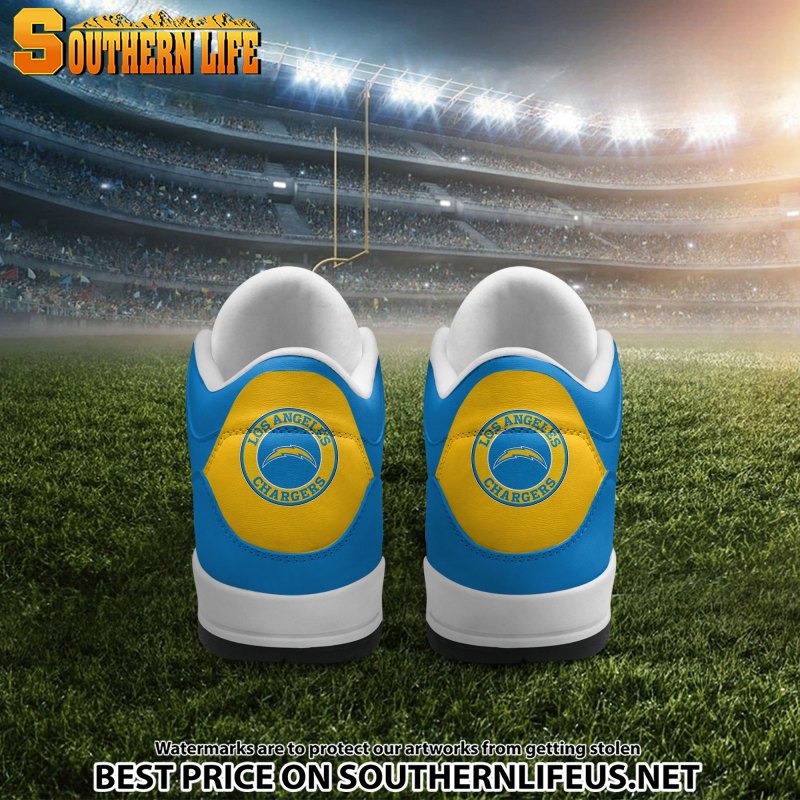 Los Angeles Chargers Sneakers Back View