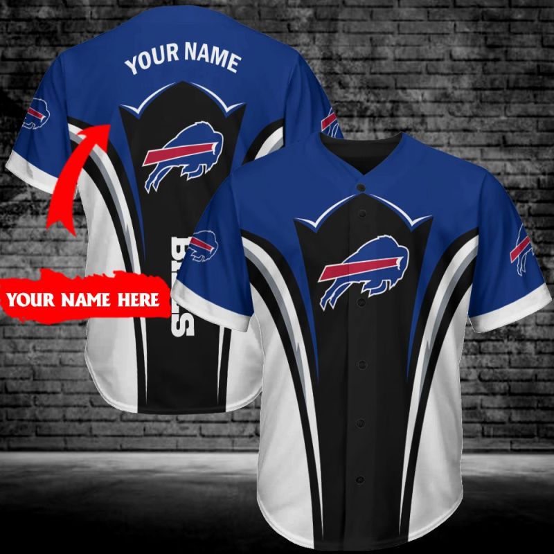 Buffalo Bills Personalized Baseball Jersey
