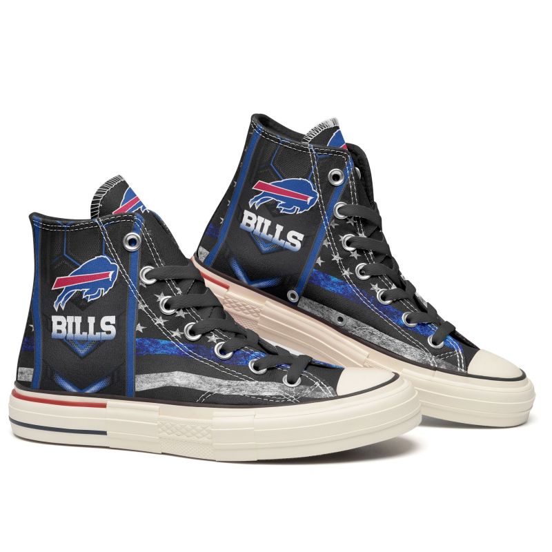 Buffalo Bills New High Top Canvas Shoes