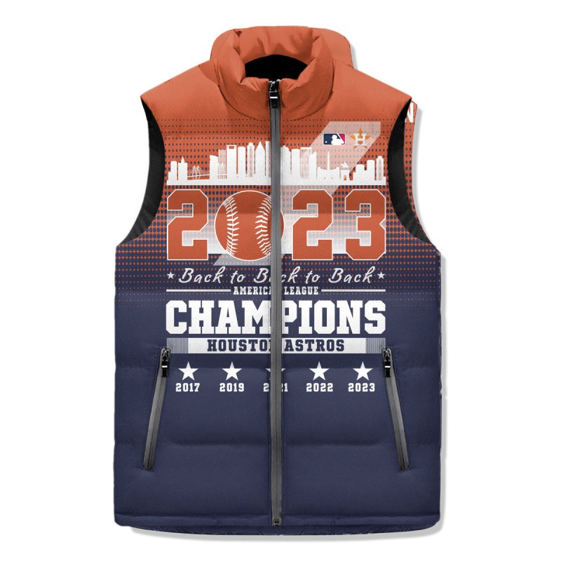 Houston Astros Puffer Jacket - Side View
