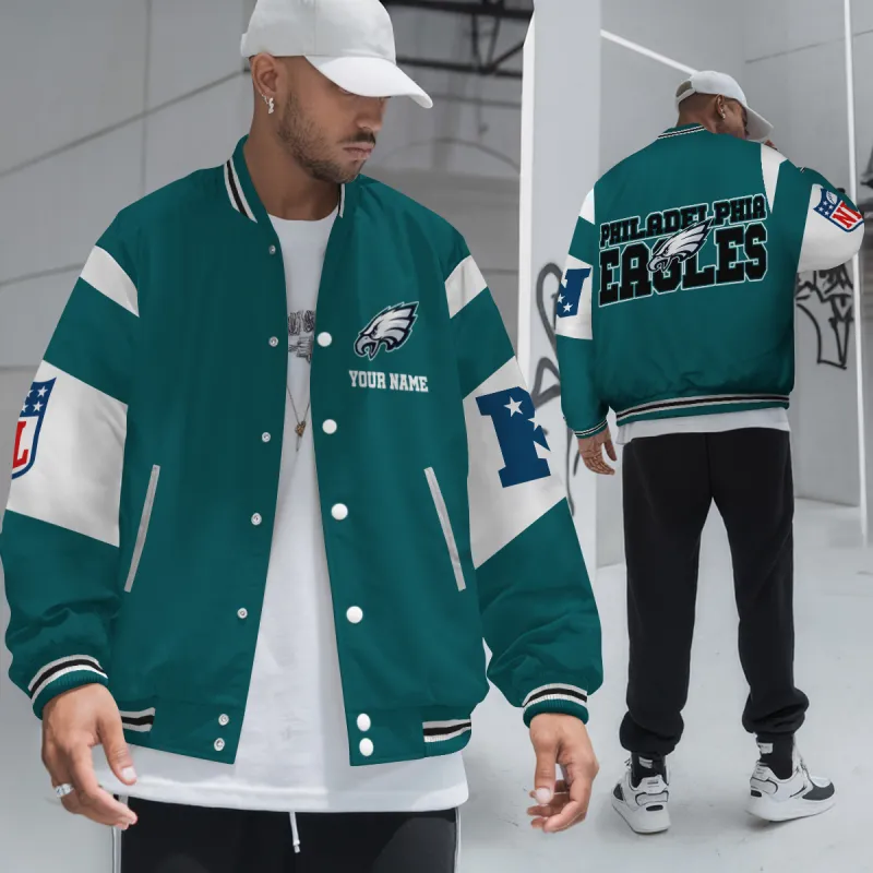 Philadelphia Eagles Varsity Jacket - Image 4