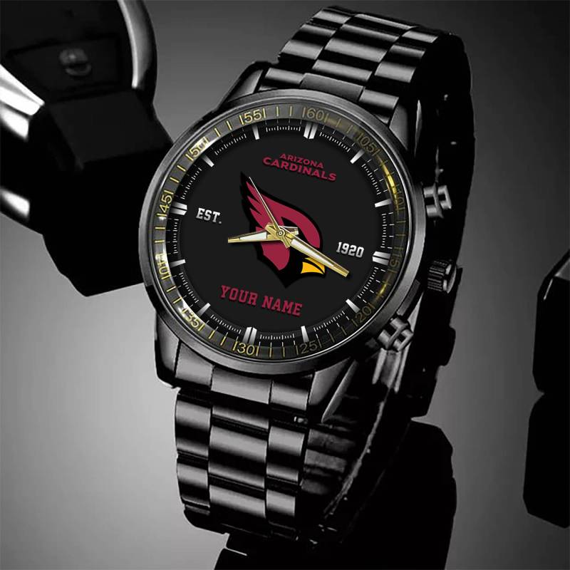 Arizona Cardinals Black Fashion Watch