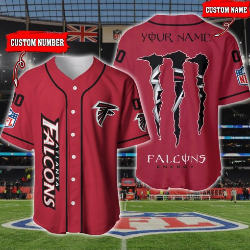 Atlanta Falcons Personalized Baseball Jersey