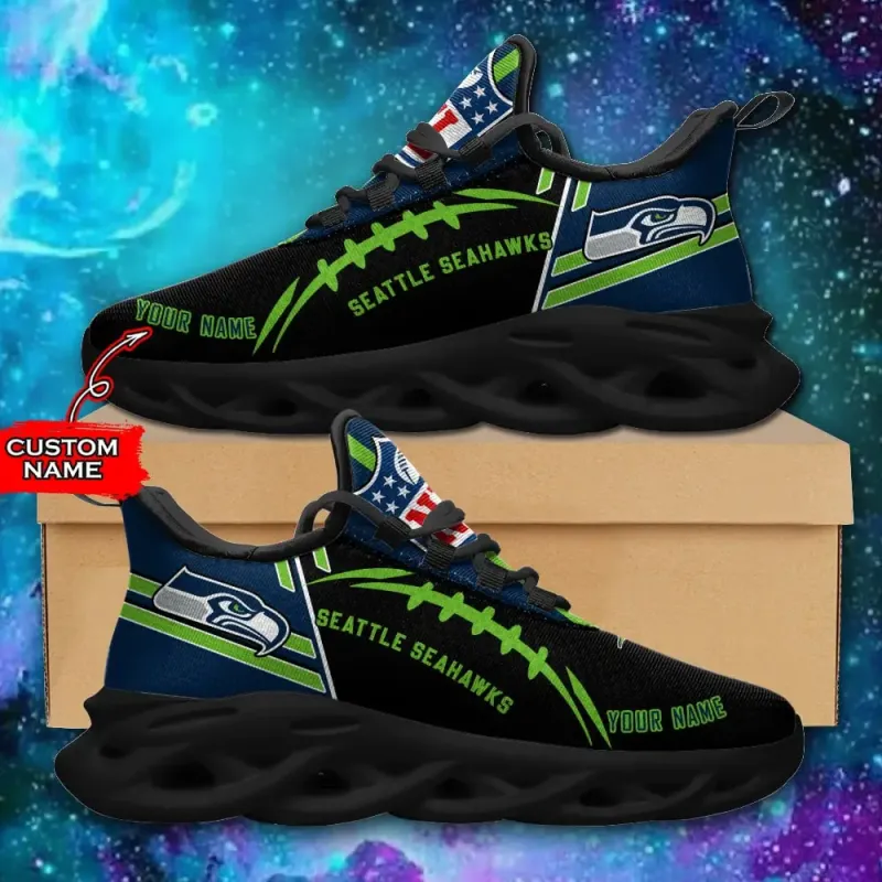 Seattle Seahawks Ugly Christmas Sweater Sneaker